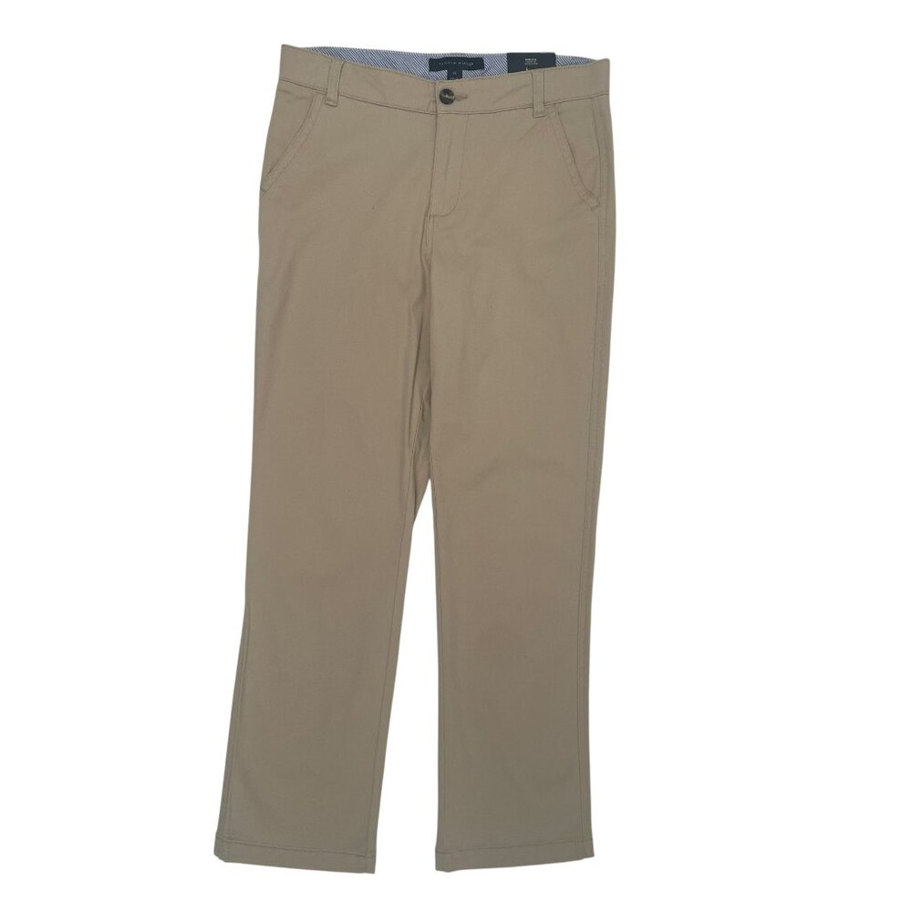 Tommy Hilfiger Boys Chino Travel Khaki Stretch Straight Size 20 (8-20) x 28” L